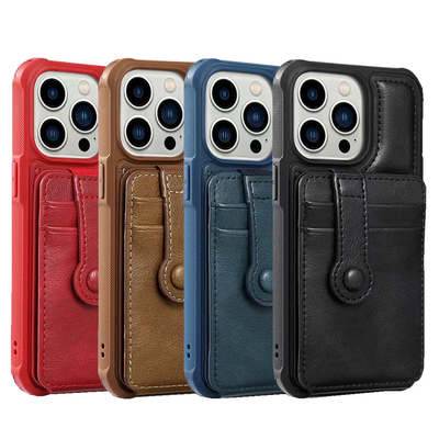 IPhone 13 Pro Max Compatible Vegan Leather Phone Case Slim Premium Classic Luxury Elegant Thin Cover