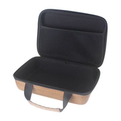 Dustproof PU σιταριού περίπτωσης αποθήκευσης της EVA ξύλινη επιφάνεια δέρματος προστατευόμενη από τους κραδασμούς