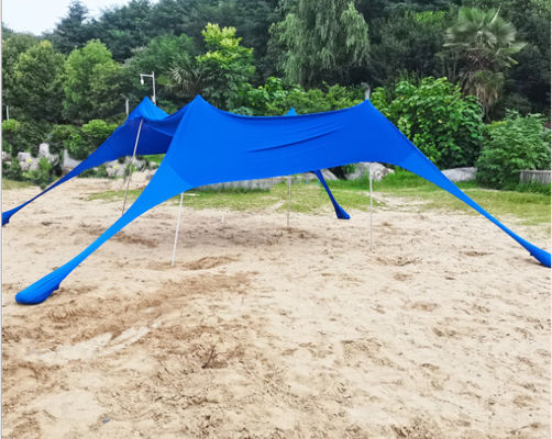 UPF 50+ Outdoor Beach Sun Shade Canopy 180GSM Υλικό Lycra