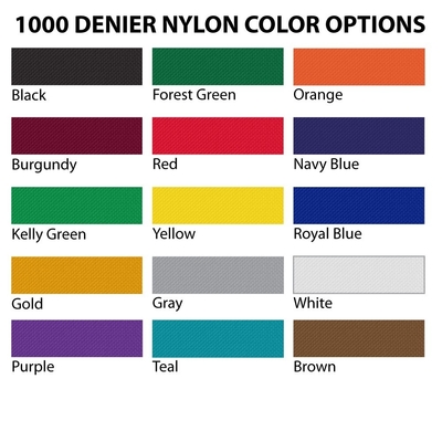 1000d Νάιλον με δερμάτινη κλειδαριά - 22w X 18h X 7d - Παρασκευασμένο για παραγγελία