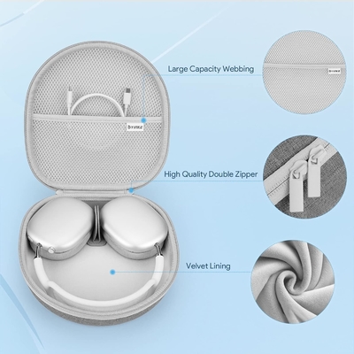 Έξυπνη θήκη για Apple AirPods Max Υποστηρίζει τη λειτουργία ύπνου, σκληρό οργανωτή φορητή θήκη ταξιδιού