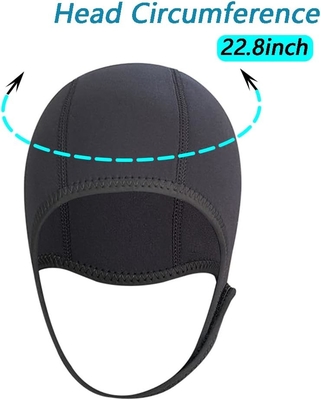 2.5mm Neoprene Dive Cap Καπέλο για σέρφινγκ, καπέλο κατάδυσης, θερμικό καπέλο με λουκέτο με κορδόνι, αιολικό καπέλο για σέρφινγκ Καγιάκ Raf