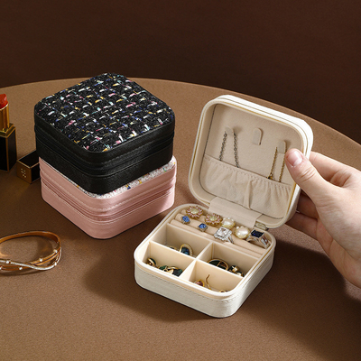 Μικρές σειρές αρωμάτων SIMPLE STORAGE TRAVEL PORTABLE JEWELRY STORAGE BOX EARRINGS RING RING Μικρό κοσμηματοπωλείο