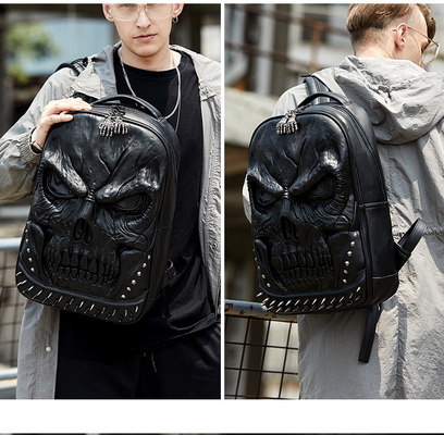 3D PU LEATHER SKULL RUCKPACK - RUCKPACKS STEAM PUNK RIVET ΠΡΟΣΟΧΗ ΠΑΣΟΧΗ ΠΑΣΟΧΗ ΠΑΣΟΧΗ ΠΑΣΟΧΗ ΠΑΣΟΧΗ
