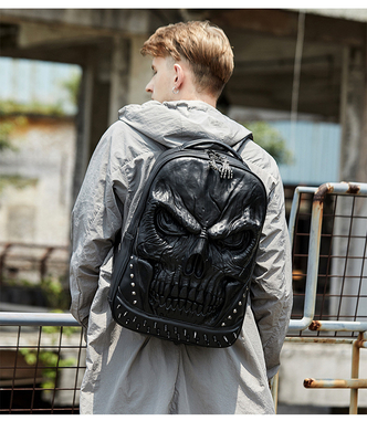 3D PU LEATHER SKULL RUCKPACK - RUCKPACKS STEAM PUNK RIVET ΠΡΟΣΟΧΗ ΠΑΣΟΧΗ ΠΑΣΟΧΗ ΠΑΣΟΧΗ ΠΑΣΟΧΗ ΠΑΣΟΧΗ