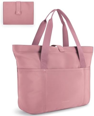 BAGSMART τσάντα Tote για γυναίκες, διπλού τύπου τσάντα Tote με φερμουάρ Μεγάλη τσάντα ώμου Πάνω χειριστήριο τσάντα για ταξίδια, εργασία
