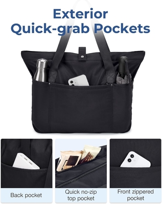 BAGSMART τσάντα Tote για γυναίκες, διπλού τύπου τσάντα Tote με φερμουάρ Μεγάλη τσάντα ώμου Πάνω χειριστήριο τσάντα για ταξίδια, εργασία