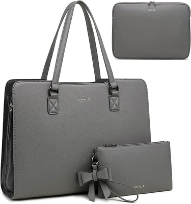 KEYLI 4PC SETS LAPTOP BAG ΓΙΑ Γυναίκες Μεγάλο δερμάτινο ΛΑΠΤΟΠ BRIEFCASE με USB φορτιστή ΠΟΡΤΗΡΙΣΜΟΣ ΠΟΛΙΤΗΡΙΣΜΟΣ ΠΟΛΙΤΗΡΙΣΜΟΣ ΠΟΛΙΤΗΡΙΣΜΟΣ
