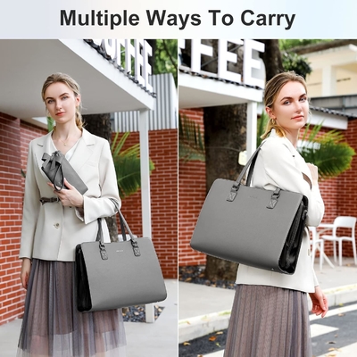 KEYLI 4PC SETS LAPTOP BAG ΓΙΑ Γυναίκες Μεγάλο δερμάτινο ΛΑΠΤΟΠ BRIEFCASE με USB φορτιστή ΠΟΡΤΗΡΙΣΜΟΣ ΠΟΛΙΤΗΡΙΣΜΟΣ ΠΟΛΙΤΗΡΙΣΜΟΣ ΠΟΛΙΤΗΡΙΣΜΟΣ