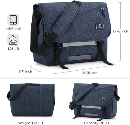 OIWAS Messenger Bag για άνδρες, 15.6 ίντσες Laptop Crossbody τσάντες γυναίκες Casual τσάντα ώμο τσάντα Κολλέγιο ταξιδιωτικό γραφείο