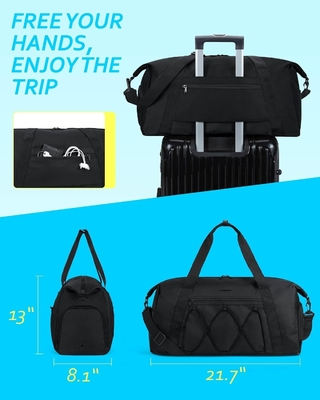 BAGSMART Gym Bag με χώρο παπουτσιών και υγρή τσέπη, ελαφριά αθλητική ταξιδιωτική τσάντα, C TO STORE SPORTS SHOES WATER