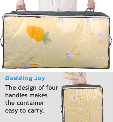 Budding Joy 90L κάτω από το κρεβάτι δοχεία αποθήκευσης, οργανωτές ντουλάπι και δοχεία αποθήκευσης, αναδιπλώσιμες κάτω από το κρεβάτι σακούλες αποθήκευσης για