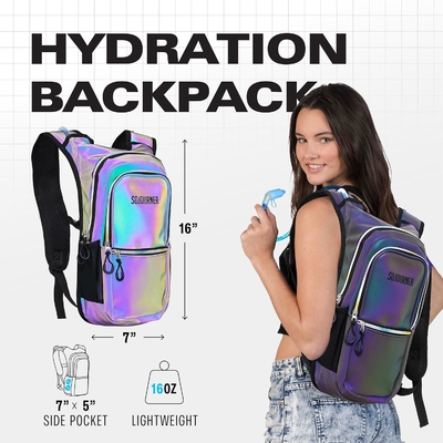 Sojourner Hydration Pack, Hydration Backpack - Water Backpack με 2l Hydration Bladder, Φεστιβάλ Απαραίτητο - Ρέιβ