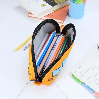 Gloppie Cute Pencil Case Kawaii Pencil Pouch Μικρό Κουτί Πένας Απλές τσάντες μολύβι με φερμουάρ Κουτί Πένας λεωφορείου,