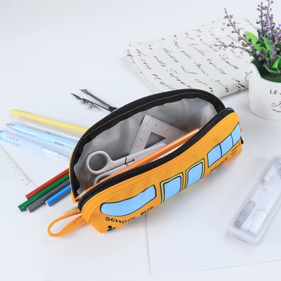 Gloppie Cute Pencil Case Kawaii Pencil Pouch Μικρό Κουτί Πένας Απλές τσάντες μολύβι με φερμουάρ Κουτί Πένας λεωφορείου,