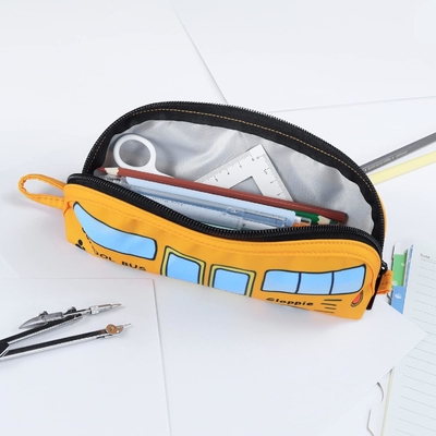 Gloppie Cute Pencil Case Kawaii Pencil Pouch Μικρό Κουτί Πένας Απλές τσάντες μολύβι με φερμουάρ Κουτί Πένας λεωφορείου,
