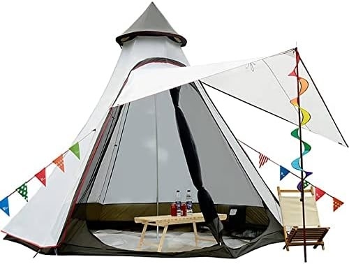 12'x10'x8'Κουπίλος Καμπινγκ Τέντα 5-6 άτομα 4 εποχή Διπλά στρώματα Ανερόστεγοι Αντι-UV Ανεμοστεγείς Τέντες Οικογενειακή υπαίθρια κατασκήνωση