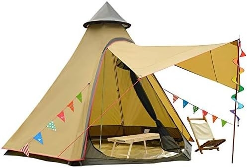 12'x10'x8'Κουπίλος Καμπινγκ Τέντα 5-6 άτομα 4 εποχή Διπλά στρώματα Ανερόστεγοι Αντι-UV Ανεμοστεγείς Τέντες Οικογενειακή υπαίθρια κατασκήνωση