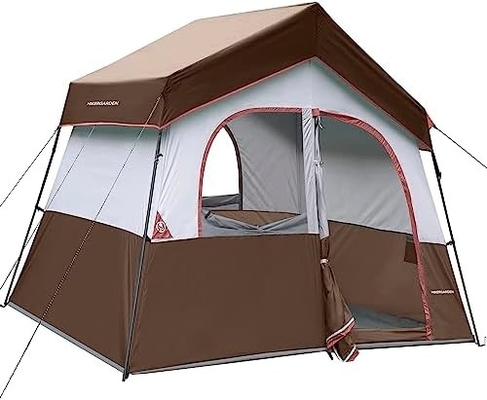 HIKERGARDEN 6 Προσωπική σκηνή κατασκήνωσης - Φορητή εύκολη εγκατάσταση οικογενειακή σκηνή για κατασκήνωση, άνετο αδιάβροχο ύφασμα Καμπίνα σκηνή εξωτερικά