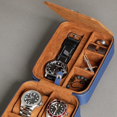 ROTHWELL 5 Watch Ταξιδιωτική Κουτί Αποθήκευση Οργανωτής για 5 ρολόγια