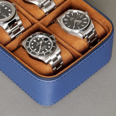 ROTHWELL 5 Watch Ταξιδιωτική Κουτί Αποθήκευση Οργανωτής για 5 ρολόγια