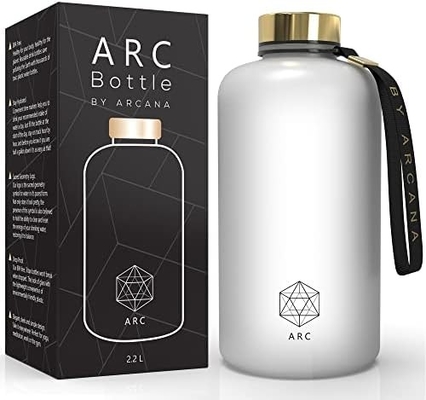 Μπουκάλι νερού ARCANA Arc με χρονοδιακόπτη - Μπουκάλια νερού για κίνητρα με ώρες κατανάλωσης - Απαλλαγμένα από BPA παγωμένα πλαστικά