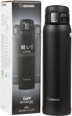 Zojirushi SM-SA60BA Ατσάλινος Ατμομόνωσης Κούπα, 1 Λογαριασμός (Πακέτο 1), Μαύρο, 20 ουγγιές