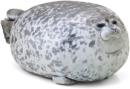 MerryXD Chubby Blob Seal μαξιλάρι, γεμάτο βαμβάκι Plush Animal Toy Cute Ocean Medium ((17.6 ίντσες)