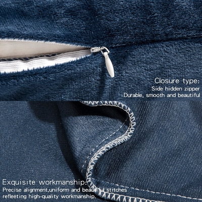 NTBAY 2 Πακέτο Κουκέτες μαξιλαριού με φερμουάρ, Super Soft και Cozy Luxury Fuzzy Flannel Κουκέτες μαξιλαριού με φερμουάρ, 20x36