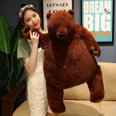 23.6 σε σκούρο καφέ αρκουδάκι Teddy Bear Plush παιχνίδι προσομοίωση Djungelskog Teddy Bear stuffed ζώο κούκλα σπίτι