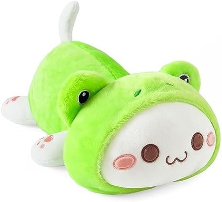 Onsoyours Cute Kitten Plush Toy 25.5 &quot;Εμπλουτισμένο ζώο κατοικίδιο Kitty Soft Anime Cat Μεγάλο Plush μαξιλάρι για παιδιά (Λευκό Α, 25.5