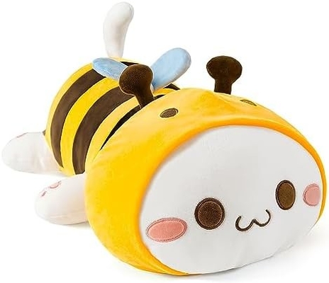 Onsoyours Cute Kitten Plush Toy 25.5 &quot;Εμπλουτισμένο ζώο κατοικίδιο Kitty Soft Anime Cat Μεγάλο Plush μαξιλάρι για παιδιά (Λευκό Α, 25.5
