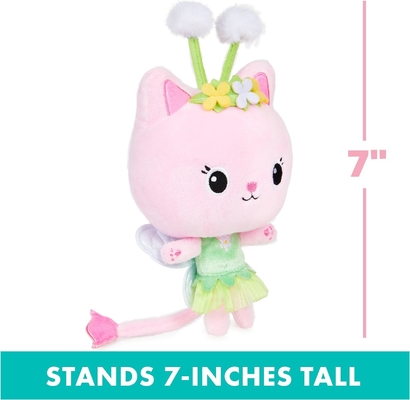 Gabby's Dollhouse, 7 ιντσών Kitty Fairy Purr-ific Plush Toy, Παιδικά Παιχνίδια για ηλικίες 3 ετών και άνω