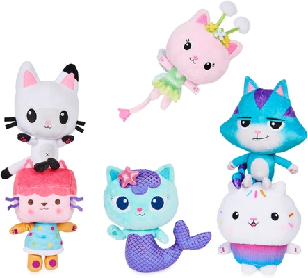 Gabby's Dollhouse, 7 ιντσών Kitty Fairy Purr-ific Plush Toy, Παιδικά Παιχνίδια για ηλικίες 3 ετών και άνω