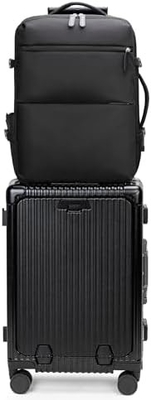 20in Aluminium Frame Hardside Spinner Wheel Luggage, Ενσωματωμένη κλειδαριά TSA Να μεταφέρετε στην βαλίτσα, με κάλυμμα ποτηριού &amp; USB Port