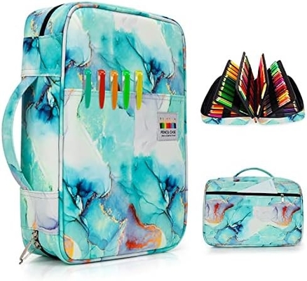 300 Slots Color Pencil Case - Οργανωτής Κεφαλαίου Πένας με Handy Wrap &amp; Zipper, Πολυεπίπεδο Κρατήρα για Prismacolor Color Pen