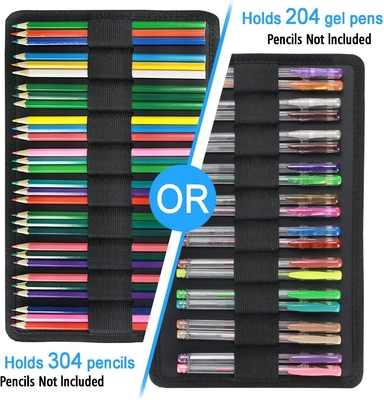 300 Slots Color Pencil Case - Οργανωτής Κεφαλαίου Πένας με Handy Wrap &amp; Zipper, Πολυεπίπεδο Κρατήρα για Prismacolor Color Pen