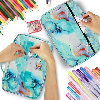300 Slots Color Pencil Case - Οργανωτής Κεφαλαίου Πένας με Handy Wrap &amp; Zipper, Πολυεπίπεδο Κρατήρα για Prismacolor Color Pen