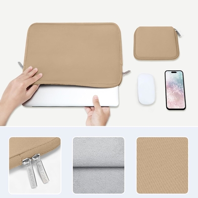 Εγγύωμα φορητού υπολογιστή Συμβατό με MacBook Air/Pro, 13-13.3 ιντσών Λογισμικό, Neoprene τσάντα με μικρή θήκη, Apricot