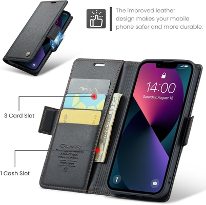 QLTYPRI Κεφάλαιο πορτοφολιού για iPhone 13/14, [αποκλεισμός RFID] κάρτα πιστωτικής κάρτας για την προστασία της θήκης του τηλεφώνου