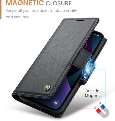 QLTYPRI Κεφάλαιο πορτοφολιού για iPhone 13/14, [αποκλεισμός RFID] κάρτα πιστωτικής κάρτας για την προστασία της θήκης του τηλεφώνου
