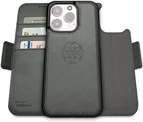 iPhone 13 Πορτοφόλι / 2 σε 1 θήκη και αποσυναρμολογήσιμο vegan δερμάτινο σύνολο, συμβατό με το MagSafe, προστατευμένο από RFID