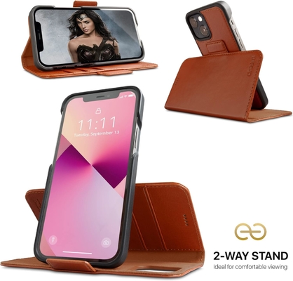iPhone 13 Πορτοφόλι / 2 σε 1 θήκη και αποσυναρμολογήσιμο vegan δερμάτινο σύνολο, συμβατό με το MagSafe, προστατευμένο από RFID