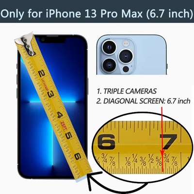 Κρατητές καρτών με iPhone 13 Pro Max, 360° περιστρεφόμενο κράτημα δαχτυλιδιού, δερμάτινο κάλυμμα κάρτας, RFID ανθεκτικό κάλυμμα,