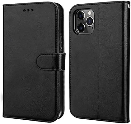 Συμβατό με το iPhone 12/Pro πορτοφόλι με κάρτα κάρτα PU δερμάτινο στερεό-αποπληκτική ζώνη καρπού clamshell 6,1 ιντσών