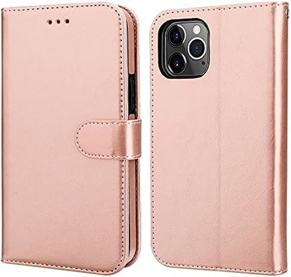 Συμβατό με το iPhone 12/Pro πορτοφόλι με κάρτα κάρτα PU δερμάτινο στερεό-αποπληκτική ζώνη καρπού clamshell 6,1 ιντσών
