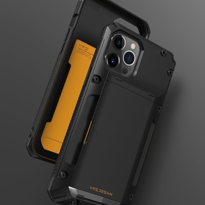 Για το iPhone 12 Pro Max με [4 κάρτες]Πρεμιόμιμο στερεό πιστωτικό κάρτα slot πορτοφόλι για το iPhone 12 Pro Max 6,7 ιντσών