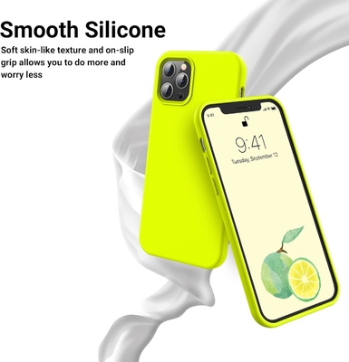 Κεφάλαιο iPhone 12 Pro Max, Προστασία στρατιωτικής ποιότητας, Σιλικόνη ανθεκτική σε κρούσματα, Αντι-αποτυπώματα & Αντι-γλιστ, Κεφάλαιο τηλεφώνου
