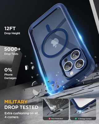 Μαγνητική θήκη για iPhone 12 Pro Max Πλήρο σώμα Ενσωματωμένος προστατευτής οθόνης από γυαλί & προστατευτής κάμερας
