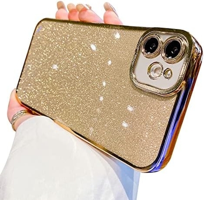Διαφανές σχεδιασμό θήκης iPhone 12 Pro Max, ενσωματωμένο λάμψη πολυτελή γυαλιστερό χαρτί, pop και όμορφο